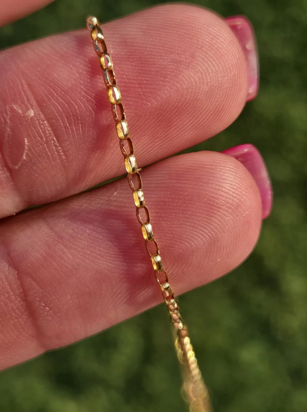 14k/10k Gold Cross Pendant Necklace with Blue Sapphire Marquise Stones
